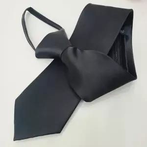 [애슬릿] 여성 블랙 슬림 교복 학생 자동 넥 타이