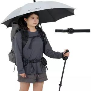 배낭 고정 클립이 포함된 윈드하이크 3F UL GEAR 초경량 하이킹 우산 - 여행용 5.36온스 / 152g 37인치