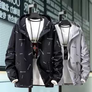 남성용 캐주얼 트렌치 봄가을 얇은 재킷 오버사이즈 코트 루즈핏 팻 KS3