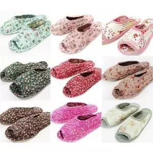 [SXB866X]거실화 퀼트 단체실내화 덧신 슬리퍼 논