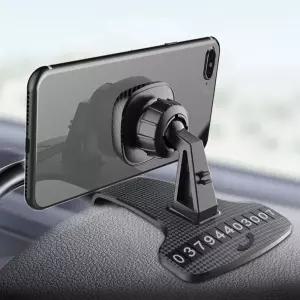 차량용 2IN1 계기판 거치대 자석형 클립형 핸드폰 계기판 거치대 자석형