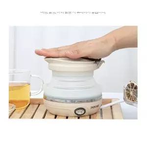 심플 접이식 간편 키친아트750HF/0.6L 라팔 휴대용 폴딩포트 접이식 전기 주전자 포터블 미니 포트 여행용