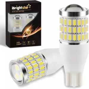 iBrightstar 921 LED 전구 흰색 T15 912 후진등 주차 백업용 턴 시그널 라이트 2팩