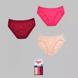 미디 솔리드 면 여성 팬티 3매입0024sg