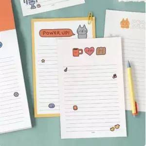 [문구] 편지 작성용 캐릭터 패드 깔끔한 디자인의 친구에게 보내는 편지지