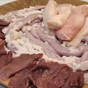 한우 곱창 대창 염통 세트 1kg