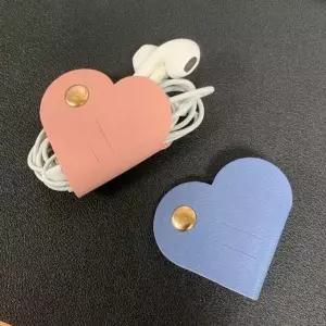 가죽 하트 케이블 와인더 케이블홀더