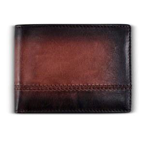 불 가드 RFID 가죽 지갑 | 존경받는 젠틀맨 남성용 바이폴드 슬림 여행 보안 차단 탈착식 신분증 신용카드 홀더가 있는 풀 그레인