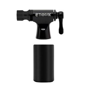 절연 슬리브가 있는 도로/산악 자전거용 프레스타 & 슈레이더 밸브용 Thinvik Co2 인플레이터 / 4 x 16g 카트리지 키트 12