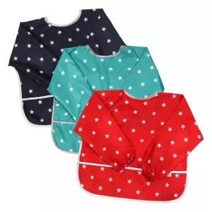 유아동 방수 미술 가운 긴팔/유아/앞치마/아동용/아기/어린이/활동복/문센/아동/미술복/소매/PVC/투명/