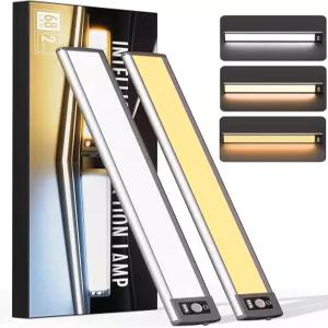 LED 숫자 디스플레이가 있는 캐비닛 조명 아래 3가지 색상 온도 조절 및 디머블 68개의 LED가 주방용