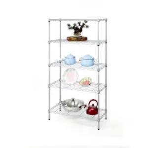 [블루마켓]국산 메탈선반 750 5단/조립식 선반 펜트리 창고 조립식선반 철재선반 수납선반 메탈렉 철제선반