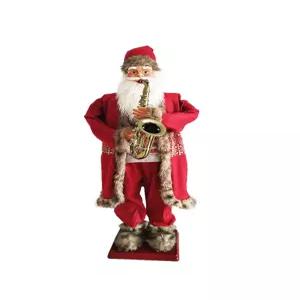 춤추는 산타인형 조형물 소품 대형 입구 장식 디럭스 가게 입간판 크리스마스 색소폰 센서