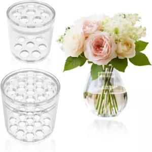 나선형 이케바나 줄기 홀더 새로운 꽃용 하나타바 꽃꽂이 트위스트 DIY 꽃다발 트위스터 꽃병 장식용 (투명