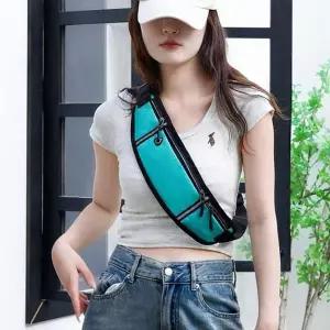 캔버스 쓰리 포켓 슬링백 허리힙색 러닝힙색 허리가방등산힙색