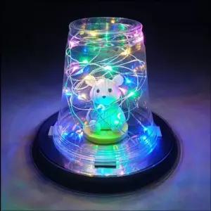 무지개 LED 목도리 곰 조명등 만들기