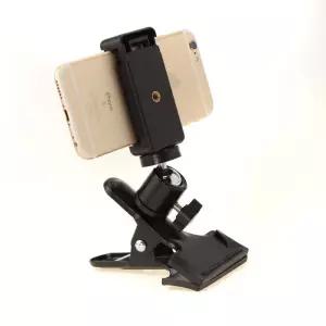 [모두쇼핑]스마트폰 모니터 책상 벽 집게 클램프 마운트 거치대 액션캠 카메라 휴대폰 핸드폰 스탠드