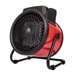 짐머만KW4008R/레드 공업용 농업용 소형 PTC 온풍기 최대3KW 온풍팬 전기 히터 사무실 작업장 창고