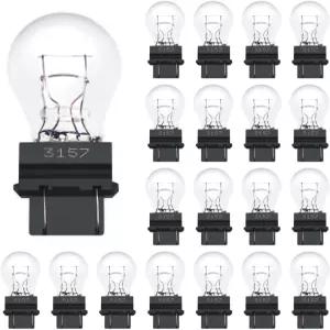 Lanuovx 3157 전구 20팩 12V 3047 3057 3157LL 3157K 3457 3757 4057 4157 미니어처 미니 브레이크 라이트
