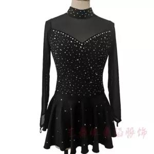 피겨복 피겨 의상 기능성 참고 다크블루 스케이팅 여자