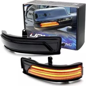 2019-업 닷지 RAM 1500과 호환되는 iJDMTOY 훈제 렌즈 다이내믹 순차 깜박임/흐름 풀 LED 사이드 미러 턴