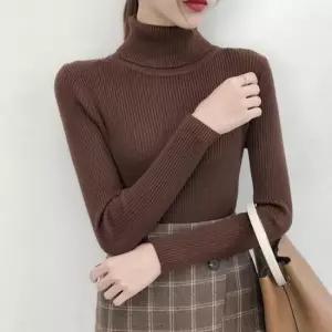 [의류] 베이직 기본 스타일 슬림핏 여성 골지 니트 긴팔티