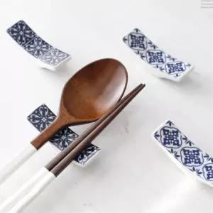 [마이모노샵][마이모노샵] 화이트 블루 패턴 무늬 한식 상차림 수저받침 8p세트 선물 (17307720)