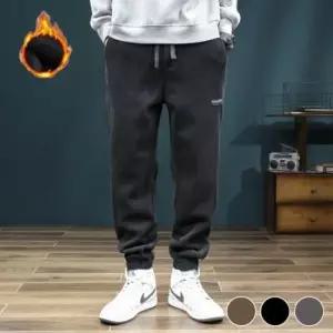 여자슬랙스 남성 편한 허리밴딩 코듀로이 조거 스타일 기모 바지