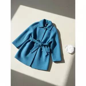 ZOOC 알파카 블렌디드 벨티드 하프 코트 Z254MSG533