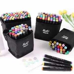 [문구/오피스] 터치 트윈 마커 마카펜 60색 세트 가방 파우치 포함