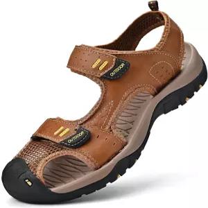 남성용 빈숀 샌들 가죽 하이킹 운동화 워킹 스포츠 피셔맨 비치 슈즈 클로즈드 토 워터