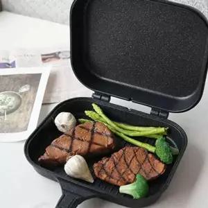 양면팬 빅사이즈 모노블랙 마블 양면팬 프라이팬 구이팬