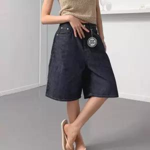 [다잇템]여자 논페이드 SS 생지데님 버뮤다 청반바지 (36383627A)