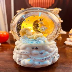 크리스탈 무드등 회전목마 뮤직박스 크리스마스선물 눈송이