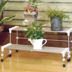 화분 받침대 2단 베란다 다육이 선반 정리대