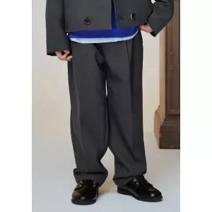 [빈](강남점)BA11PT07CG 차콜 주름 팬츠