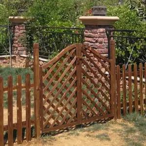 원목 대문 전원주택 울타리 정원 목재 펜스 출입문