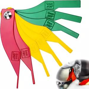 eocstm 8 PCS 브레이크 라이닝 두께 게이지 패드 측정 도구 미터법 및 SAE 크기의 컬러 코딩 리셋 디스크와