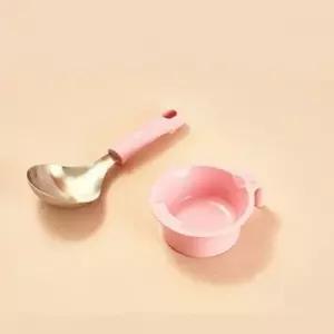 국자 세트 스텐 304 서빙스푼 멀티 핑크 전골용