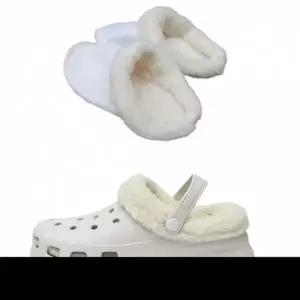 크로스 슬리퍼 인조털 양털 호환