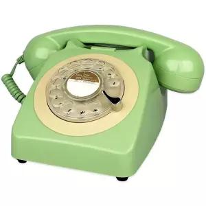 빈티지 전화기 레드 레트로 옛날 엔티크 유선 소품 인테리어 엔틱 아날로그