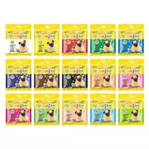 자재 (아모스) 아이클레이 파우치 15색 점토 110g 세트