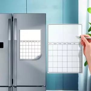 붙이는 냉장고 자석 메모 화이트 보드 체크 식단표 체크 월 스케쥴