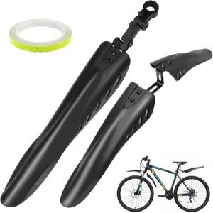 GRSECPO 자전거 펜더 세트 24인치/26인치/27.5인치 4개의 부품-유니버설 풀 커버 두꺼운 폭 전면/후면 머드