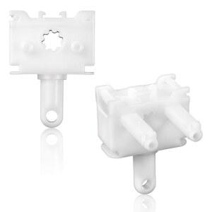 수직 블라인드 완드 제어 교체 부품 제어 완드 교체 수리 액세서리 쉽게 설치 수직 블라인드 완드를 위한 창문 블라인드 수리 키트(흰색) 2개