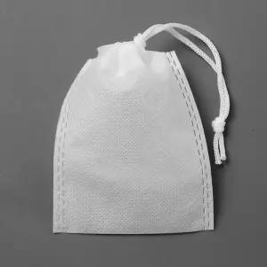 한쪽 스트링 부직포 파우치 50p세트(12x15cm) (화이트)여행소품 가방 여행치 용치 수납치 보조 캐리어정리