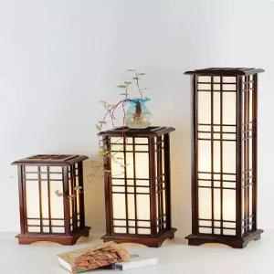 한옥 스타일 원목 lamp 조명 무드등 한지 스탠드 칸막이 전통 가벽 램프 파티션 천장등