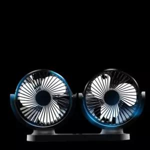 차량용 듀얼 선풍기 써큘레이터 저소음 더블팬 12v