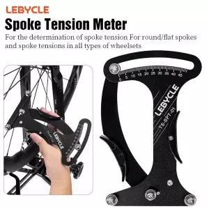 LEBYCLE CNC 자전거 스포크 장력 측정기 휠 빌더 텐셔너 도구 렌치 검사기 표시기 정확한 안정적인