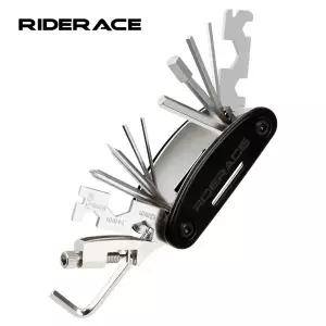 RIDERACE 자전거 수리 도구용 멀티 툴 휴대용 체인 스플리터 커터 육각 스포크 렌치 스크루드라이버 18 in